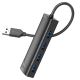 USB хаб HOCO HB41 конвертер (0.2m, USB 2.0 до USB 2.0×4) Чорний