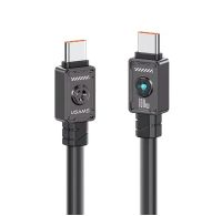 Кабель Usams US-SJ684, Type-C to Type-C, 100W, 1.2m, black