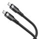 Borofone BU35 кабель Type-C to Type-C, PD 60W, 1.2m, чорний