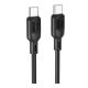 USB силиконовый кабель Borofone BX113 Type-C to Type-C 60W 2m черный USB силиконовый кабель Borofone BX113 Type-C to Type-C 60W 2m черный