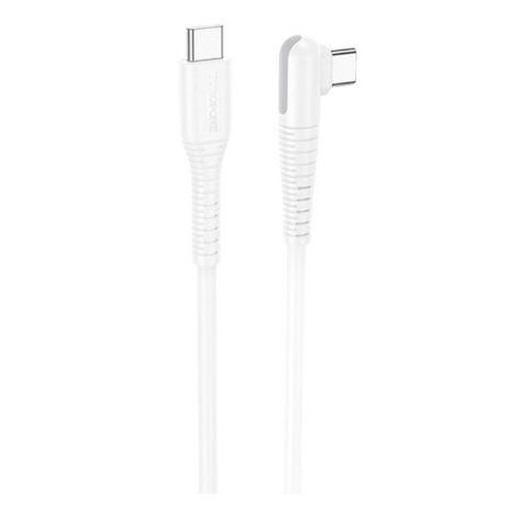 USB кабель Borofone BX105 Corriente Type-C to Type-C 60W белый