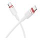 Кабель Borofone BX110 USB, 60W, Type-C to Type-C, 1m, Білий