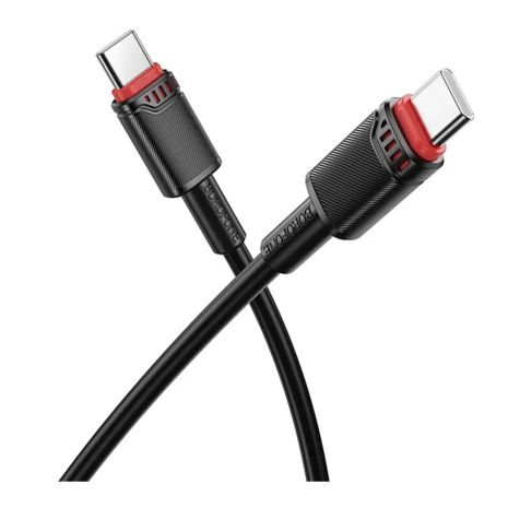 Кабель Borofone BX110 USB, 60W, Type-C to Type-C, 1m, Чорний