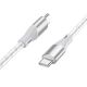 Кабель зарядний Borofone BX96, Type-C to Type-C, 60W PD, 1m, силіконовий, сірий