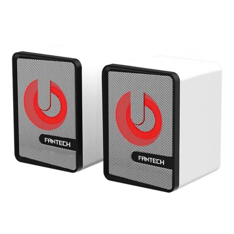 Колонки комп'ютерні Fantech GS203 Beat, USB, 3.5мм, 2x3Вт, 1.2м, білий