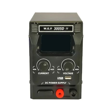 WEP 3005D-IV Лабораторний Блок живлення, 30V, 5A, імпульсний, з цифровою індикацією (V/A/W), USB fast charge