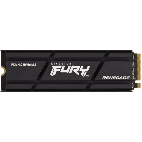 Kingston FURY Renegade SSD M.2 з радіатором, 4TB, 3D TLC NAND, PCIe Gen 4.0 x4, NVMe, 2280