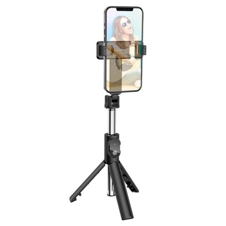 Borofone BY7 Magic Mirror селфі-штатив, BT4.0, 80cm, чорний