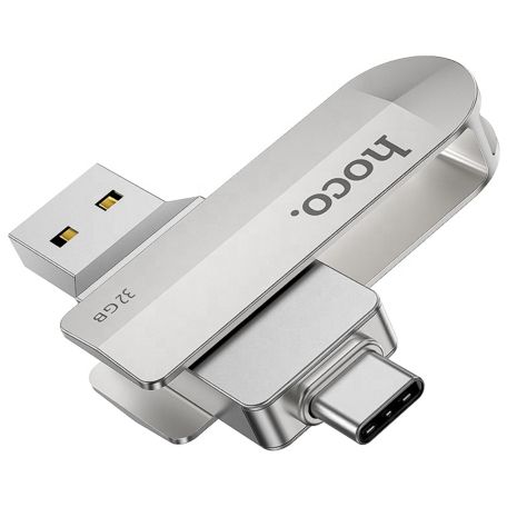 USB накопитель Hoco UD10 32GB Wise Type-C/USB3.0 стальной