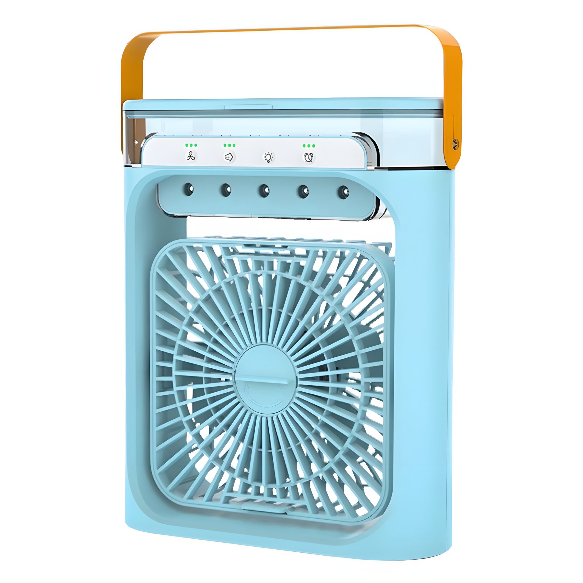 Настільний USB вентилятор FZM-04 з функцією зволоження, 600ml, Type-C, 6W, blue Настільний USB вентилятор FZM-04 з функцією зволоження, 600ml, Type-C, 6W, blue