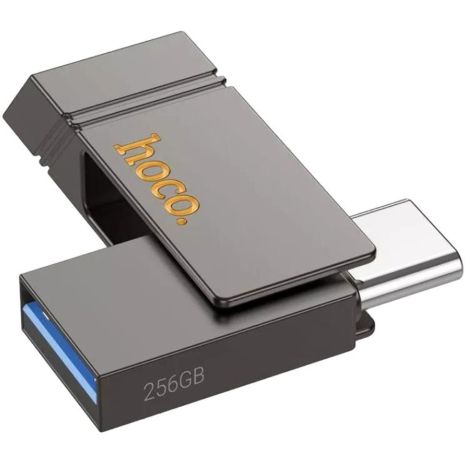 Hoco UD14 256GB металлик серый USB 3.2/Type-C 2 в 1 флеш накопитель