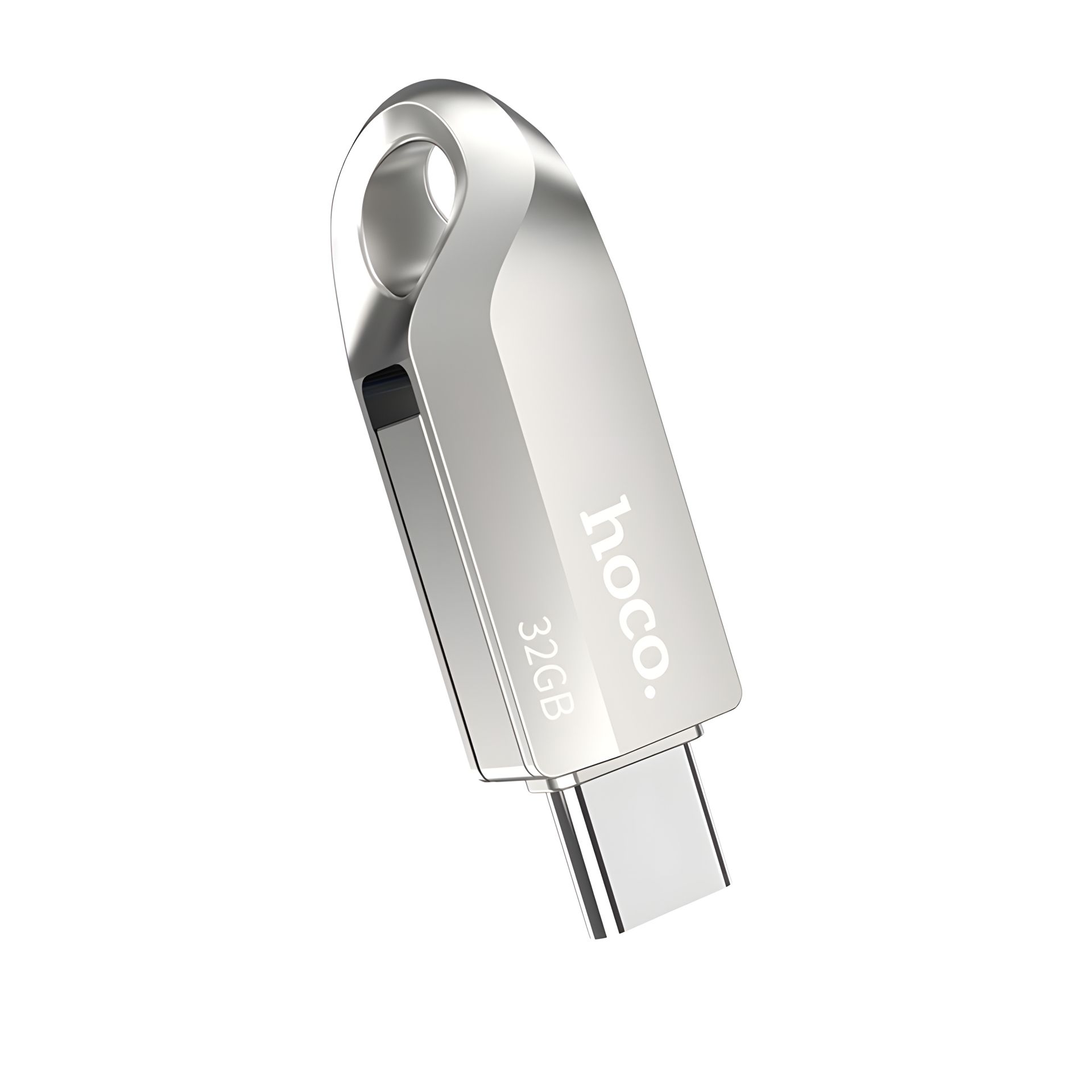 Hoco UD8 USB флеш накопичувач, 32GB, Smart Type-C 3.0, сріблястий Hoco UD8 USB флеш накопичувач, 32GB, Smart Type-C 3.0, сріблястий