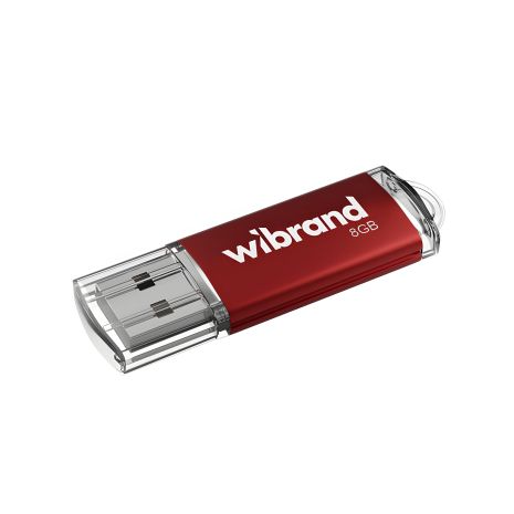 USB Флеш-накопичувач Wibrand Cougar, 8GB, USB 2.0, Red