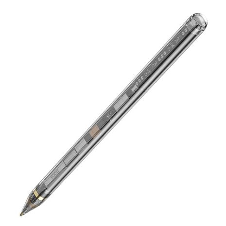 Ємнісний стилус Hoco GM110 з активною панеллю, transparent black, 100mAh, 8h