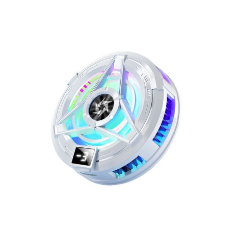 Кулер для смартфону SL17, LED, магнітний, з кліпсою та дисплеєм, Type-C, 10W, White