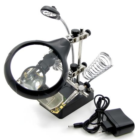 MG16129-C держатель для плат и паяльника с лупами и LED-подсветкой (d=85 мм, 2x; d=32 мм, 3.5x; d=32 мм, 5x) MG16129-C держатель для плат и паяльника с лупами и LED-подсветкой (d=85 мм, 2x; d=32 мм, 3.5x; d=32 мм, 5x)