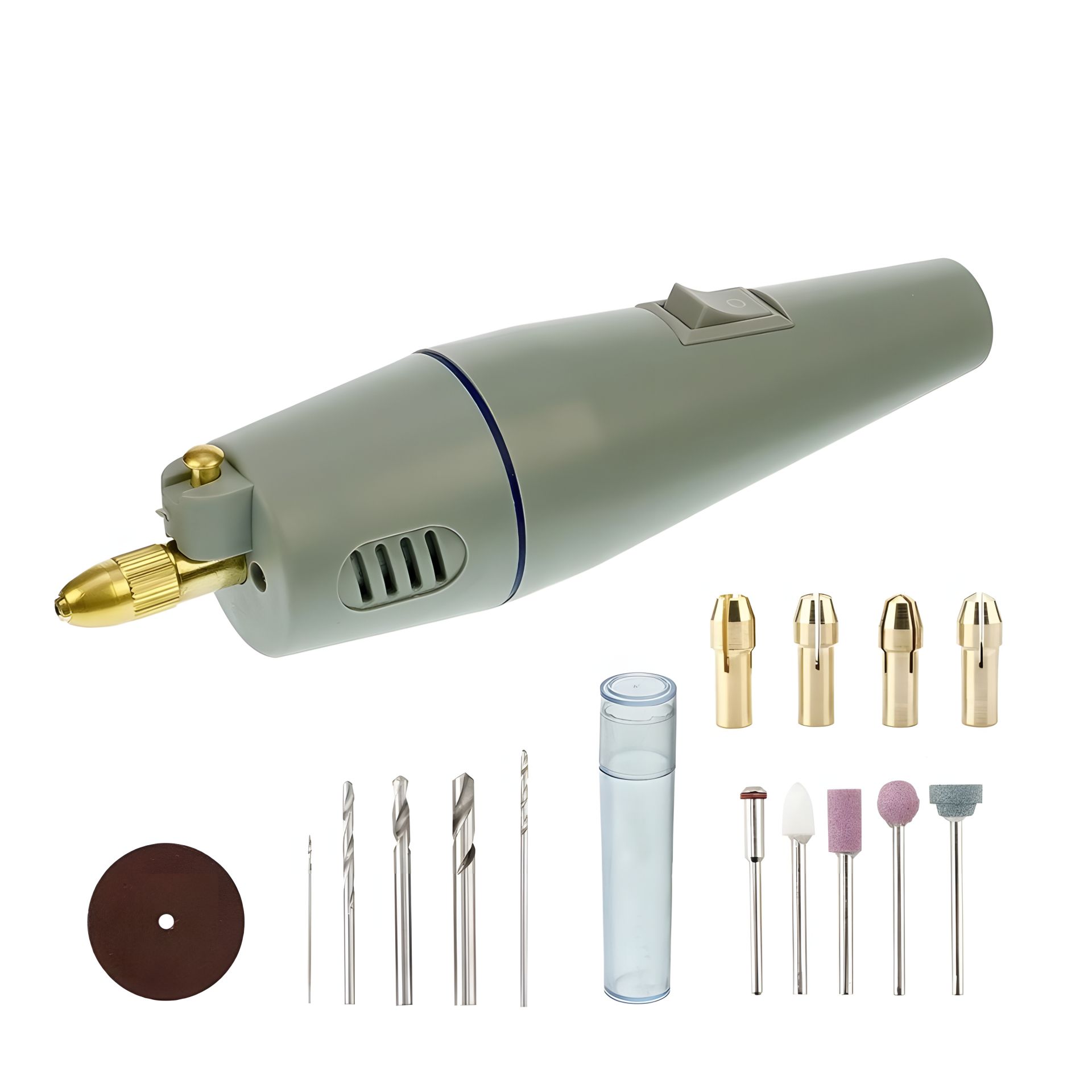 Бормашина Aida A-061 в кейсе с набором насадок (для гравировки, шлифовки, полировки, 12V 1A 20W) Бормашина Aida A-061 в кейсе с набором насадок (для гравировки, шлифовки, полировки, 12V 1A 20W)