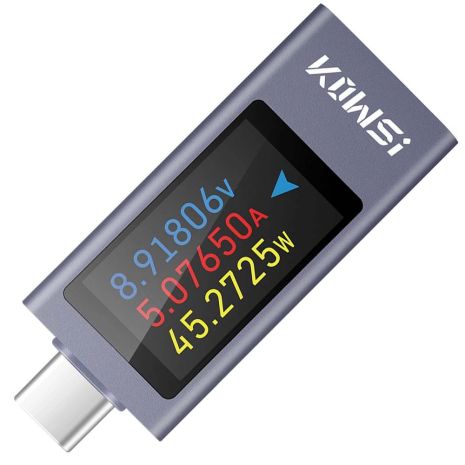 Багатофункціональний USB тестер KOWSI KWS-2303C, Type-C, ударостійкий, QC3.0, 4-30V, 12A