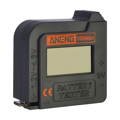 Тестер батареек и аккумуляторов Aneng 168 Max с ЖК-дисплеем (1.2V~4.8V, 9V)
