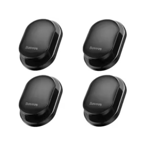 Baseus набор креплений Car Hooks Organizer Storage Hanger для USB кабеля, наушников и ключей (4шт) черный