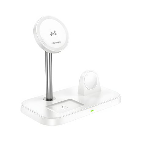 Зарядное устройство Borofone BQ29 3в1 беспроводное white Зарядное устройство Borofone BQ29 3в1 беспроводное white