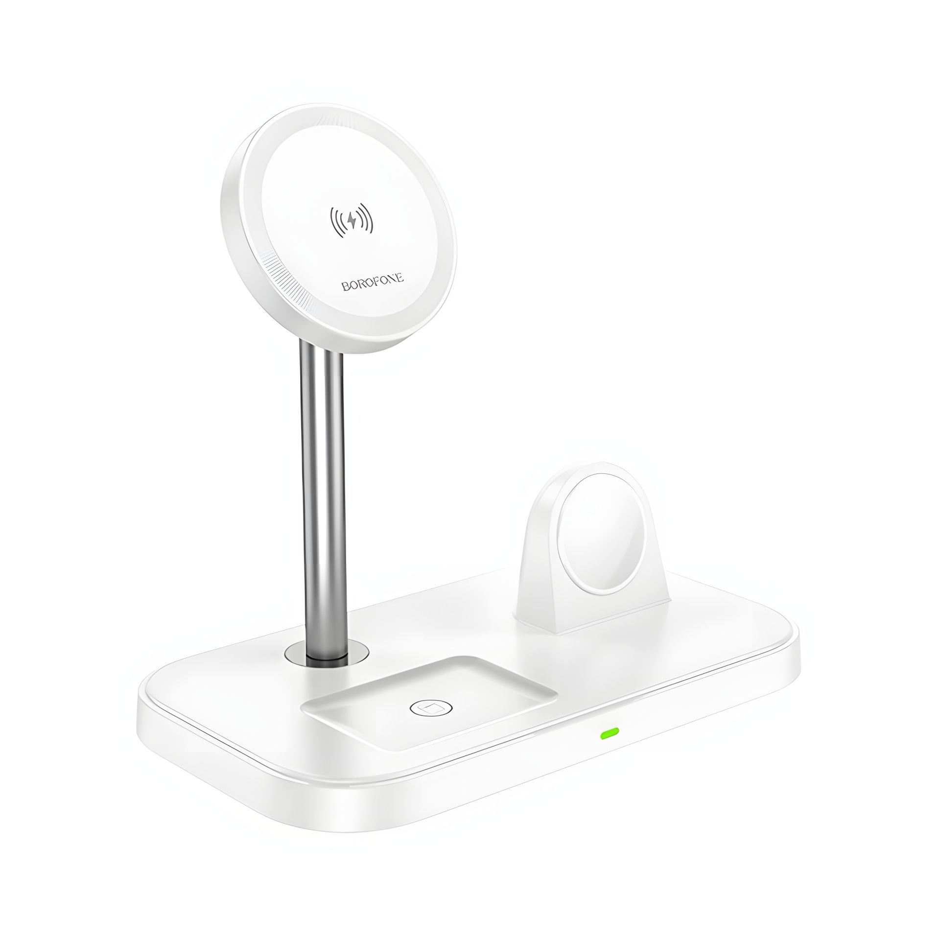 Зарядное устройство Borofone BQ29 3в1 беспроводное white Зарядное устройство Borofone BQ29 3в1 беспроводное white