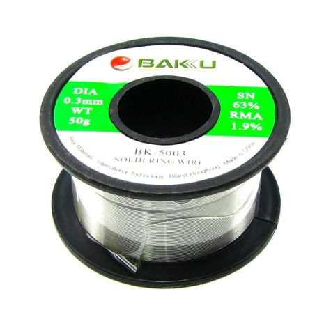 Baku припой BK-5003 (0.3 мм, Sn 63% , Pb 35.1%, rma 1.9%)