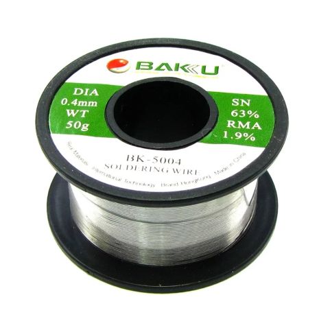 Baku припой BK-5004 (0.4 мм, Sn 63% , Pb 35.1%, rma 1.9%)