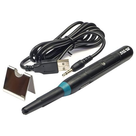 Портативный паяльник WEP 947 USB с подставкой (питание от USB 5V, 9W, t 500 гр C)