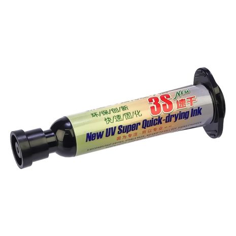 Изоляционный лак Aida 3S в быстросохнущем шприце, черный (15 ml)