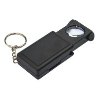 Карманная лупа N0.9584, с LED подсветкой, увеличение кратности 45X, d=21 мм