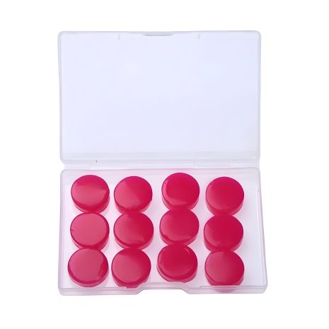 Мягкие силиконовые беруши BSCR12C, принимающие форму, комплект 12шт в кейсе, красные Мягкие силиконовые беруши BSCR12C, принимающие форму, комплект 12шт в кейсе, красные