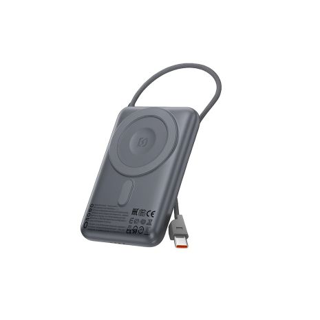 Hoco Q43 3-в-1 повербанк 10000mAh PD 20W серый металлик
