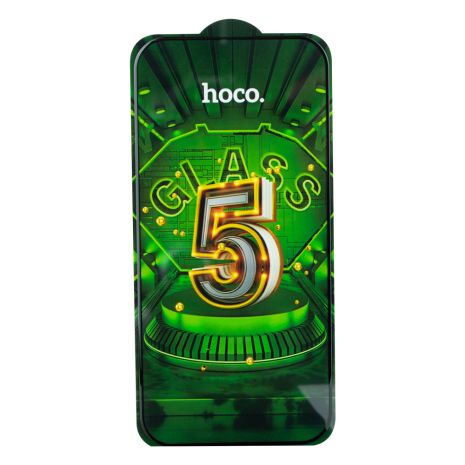 Hoco G12 5D защитное стекло для Apple Iphone 14 Pro Черный, 25 шт