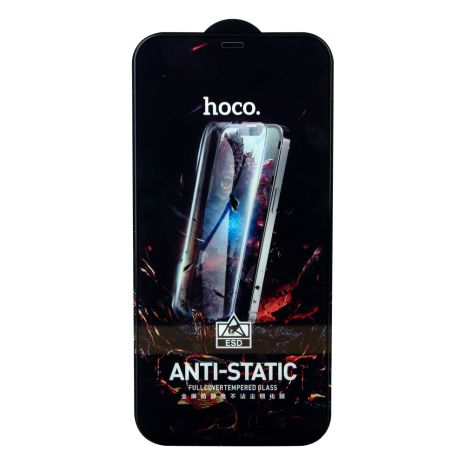 Hoco G10 HD Anti-static защитное стекло для Apple Iphone 12 Pro Max Черный, 25 шт