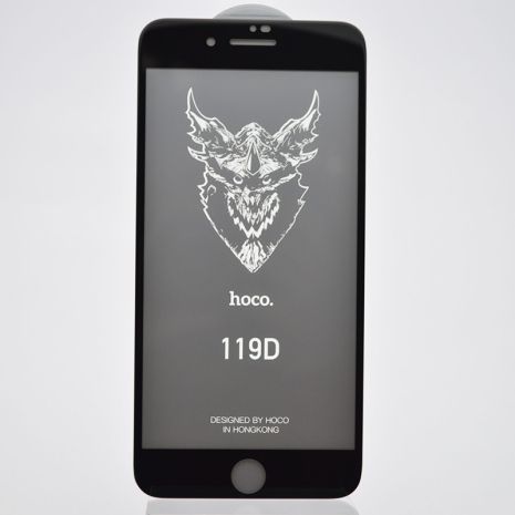 Черный защитный стекло HOCO DG1 (119D) iPhone 7+/8+ в упак.