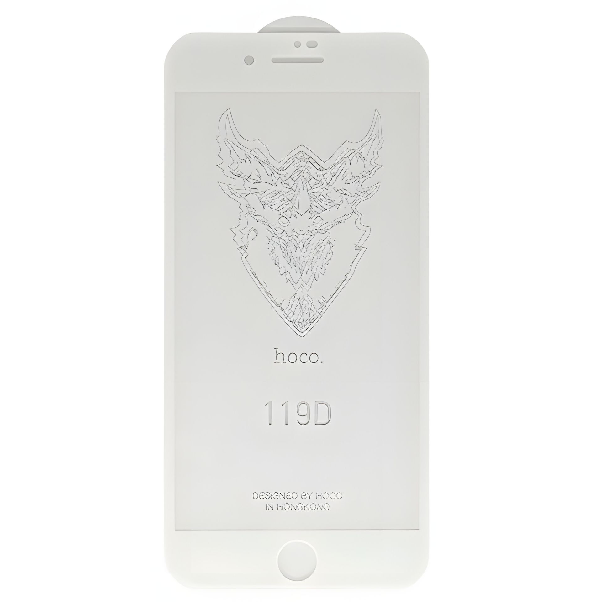 Стекло защитное для iPhone 7+/8+ HOCO DG1 (119D) в упаковке (белый) Стекло защитное для iPhone 7+/8+ HOCO DG1 (119D) в упаковке (белый)