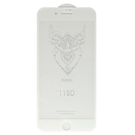Стекло защитное для iPhone 7+/8+ HOCO DG1 (119D) в упаковке (белый)