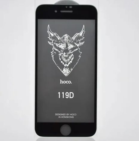 iPhone 7/8 защитное стекло HOCO DG1 (119D) в упаковке (черный)