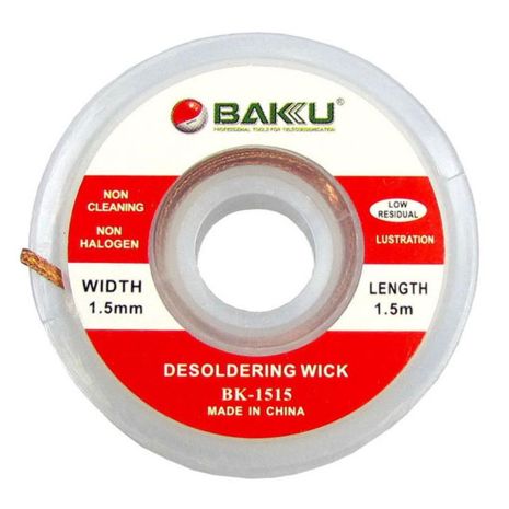 Очиститель припоя Baku BK-1515 (красная этикетка, 1.5mm x 0.75m)