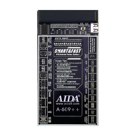 Плата активации и зарядки Aida A-609++ с цифровой индикацией (4G -12 Pro Max,HUAWEI,LENOVO,VIVO,MI,ZTE; microUSB/USB A кабели/БП штекеры) Плата активации и зарядки Aida A-609++ с цифровой индикацией (4G -12 Pro Max,HUAWEI,LENOVO,VIVO,MI,ZTE; microUSB/USB A кабели/БП штекеры)