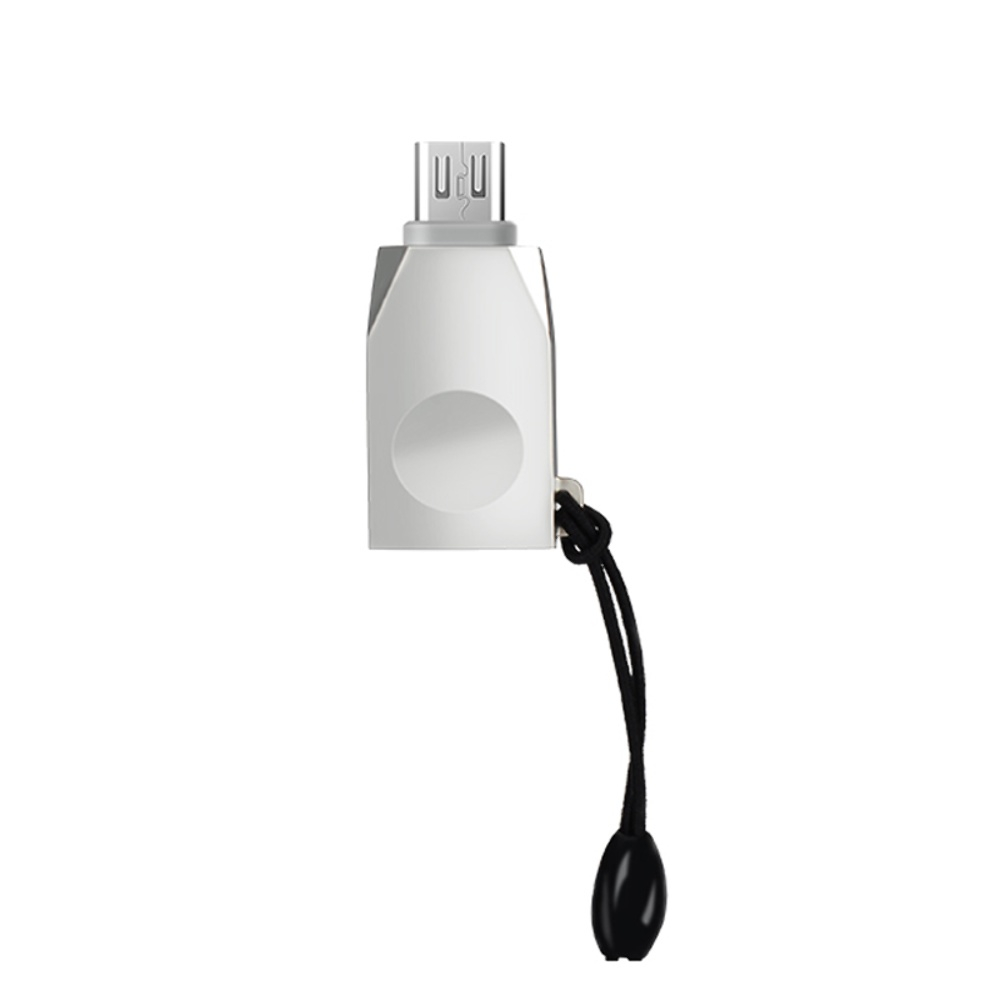 Адаптер перехідник Hoco UA10 MicroUSB to USB 3.0 (F) сріблястий Адаптер перехідник Hoco UA10 MicroUSB to USB 3.0 (F) сріблястий
