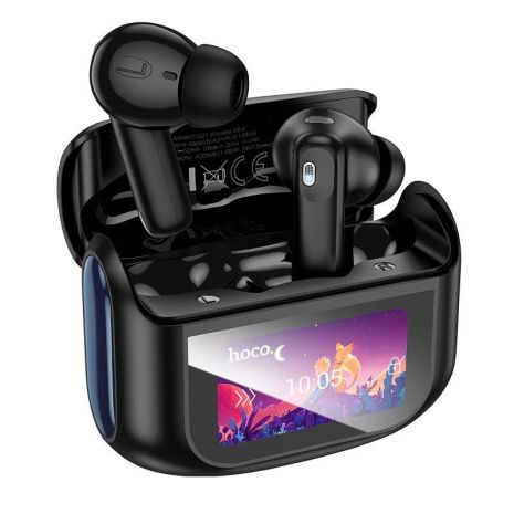 Наушники HOCO EQ21 Sandy true wireless ANC+ENC noise reduction touch screen BT headset |BT5.4, 40/40 черные
