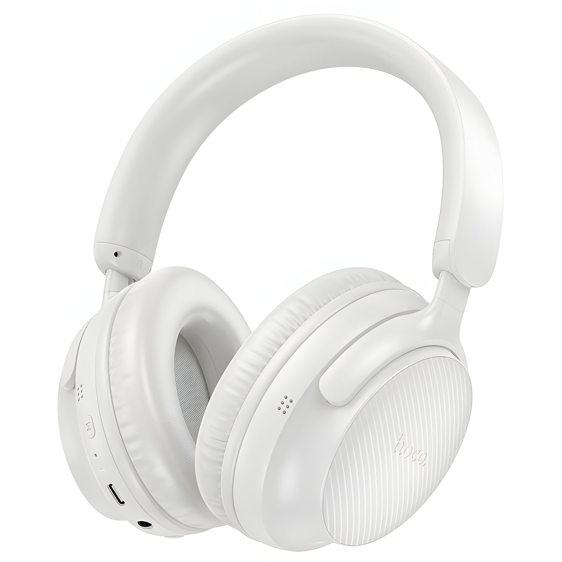 Накладні навушники HOCO W53 Tone, бездротові, BT5.4, 400mAh, 46h, Type-C, AUX, білі Накладні навушники HOCO W53 Tone, бездротові, BT5.4, 400mAh, 46h, Type-C, AUX, білі