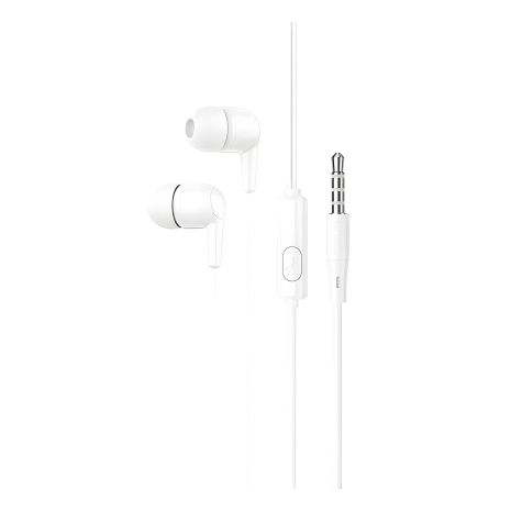 Hoco M97 дротові навушники, 3.5mm, 1.2m, Білий