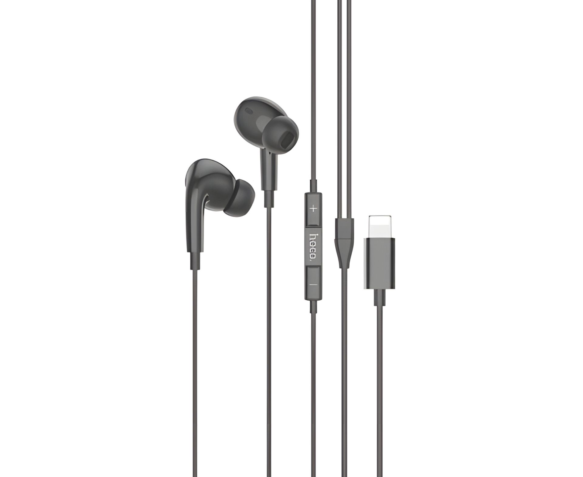 Pro вакуумные наушники проводные Hoco M111 с микрофоном Lightning черные Pro вакуумные наушники проводные Hoco M111 с микрофоном Lightning черные