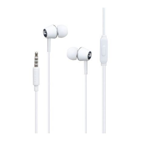 Белые вакуумные наушники Hoco M70