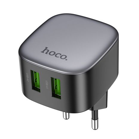 Сетевое зарядное устройство Hoco CS34A QC 2USB 18W черное
