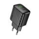 Зарядное устройство сетевое Hoco CS25A QC PD USB/Type-C черное