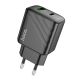 Черное Зарядное Устройство Hoco CS23A 1USB/1USB-C 30W PD/QC